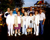 Gnadt family 1983 L-R:
Rueben & Emily Gnadt, Jerry & Georgianna Schudrowitz, Duane & Marion Taff, Bill & Doris Gnadt, Clarence & Elaine Gnadt